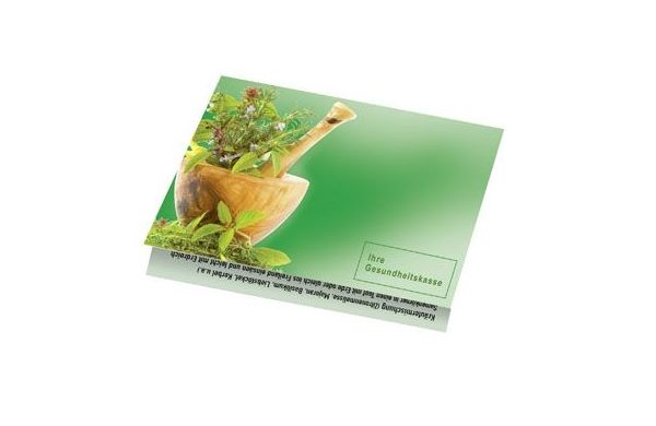 Klappkärtchen Kräuter, 90 x 60 mm, Kräutermischung