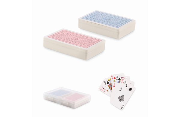 PLAYCARD Klassisches Spielkarten-Set, transparent