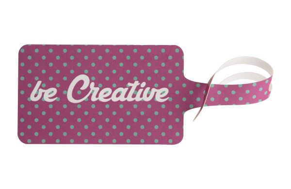 Kofferanhänger London, Weiss