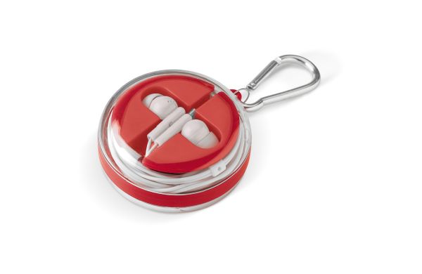 Kopfhörer und Ladekabel, Rot