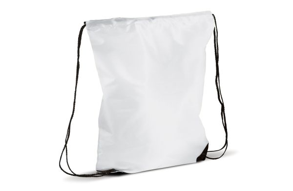 Kordelzugtasche 210T RPET, weiss