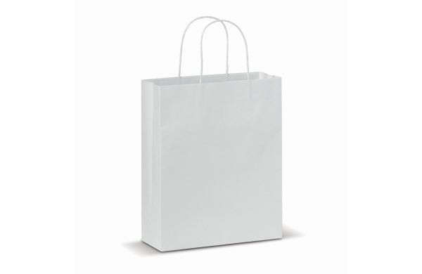 Kraftpapiertüte 90g-m² 22x10x31cm, weiss