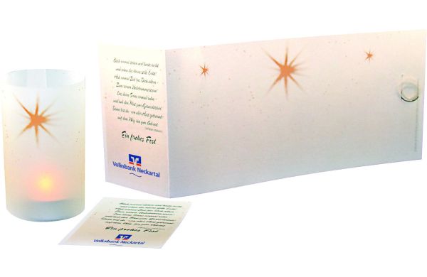 Lichtrolle Stern -ohne Teelicht-, ohne Kuvert