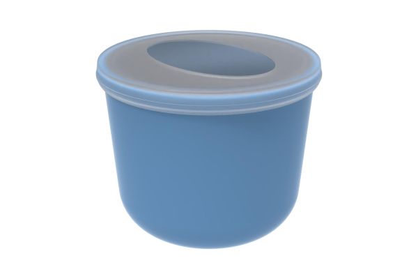 Lunchpot "ToGo", 650 ml, blau/transparent