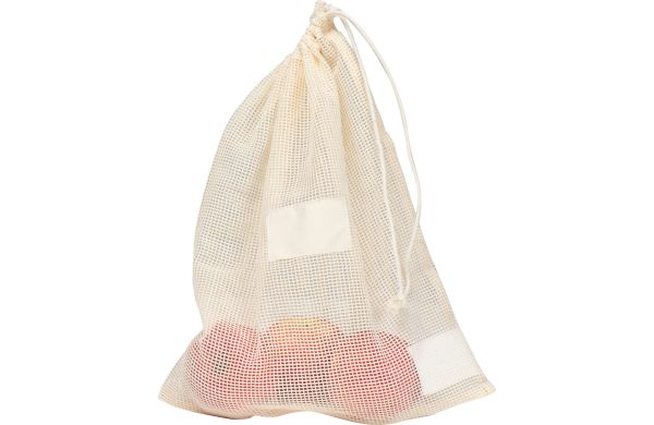 Mehrwegnetz aus Baumwolle - beige