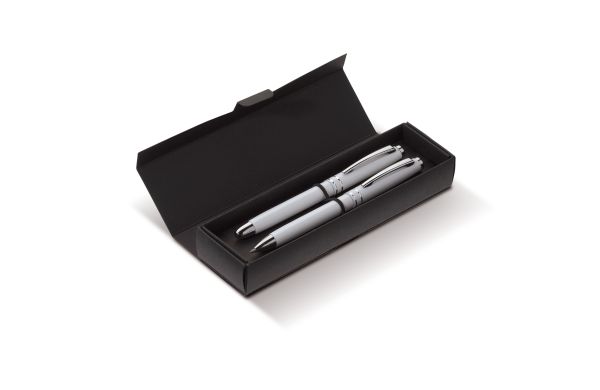 Metall Rollerball Two Stripes, weiss
