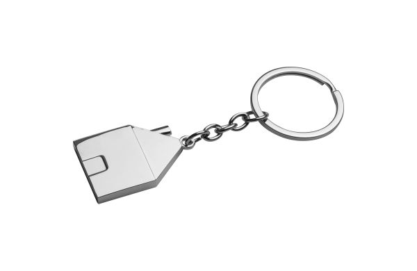 Metall Schlüsselanhänger in Hausform