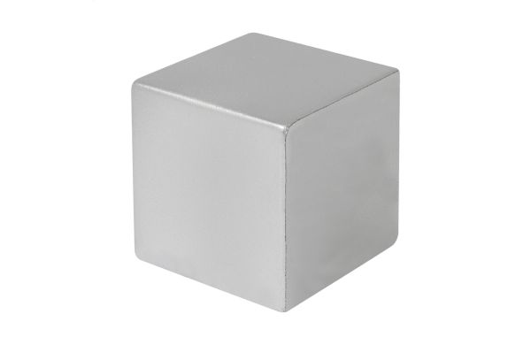 Metallic Antistressball Cubix Shine, silber