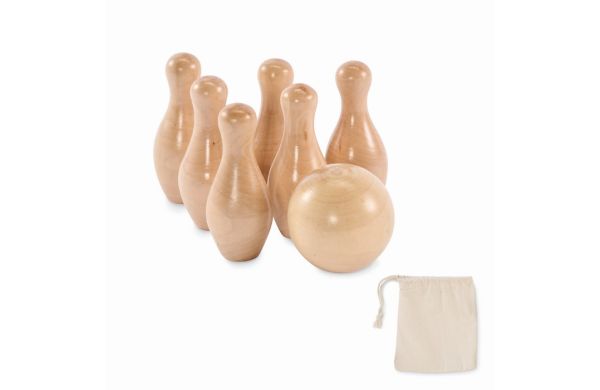BOLITO Mini-Bowling-Set Kiefernholz, holz