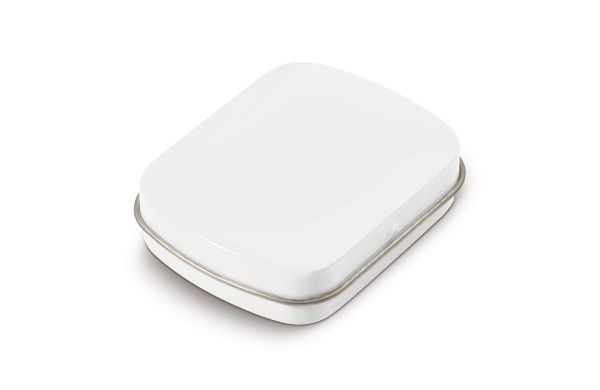 Mini Pfefferminzdose, weiss