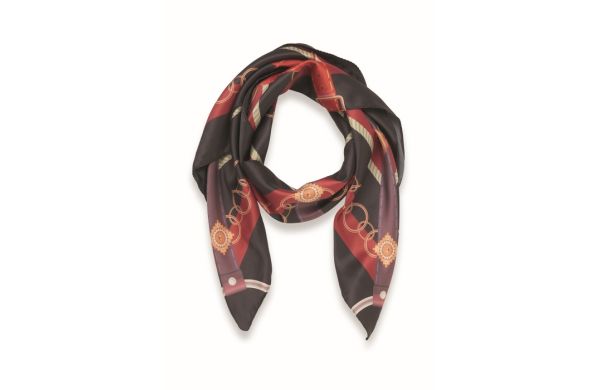 VICTORIA Schal Satin-Polyester - schwarz