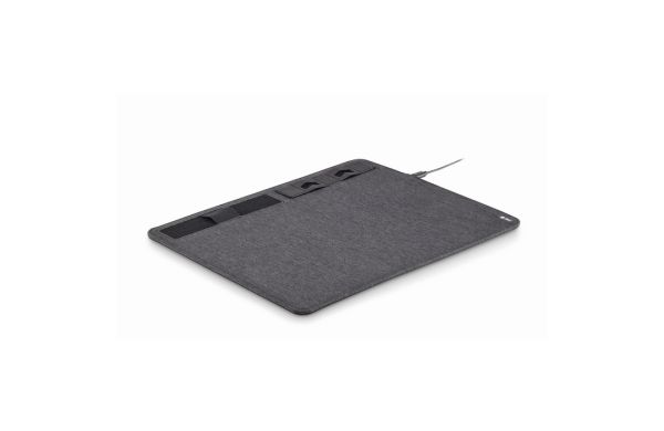 SUPERPAD RPET Mousepad 15W Ladesgerät - dunkelgrau