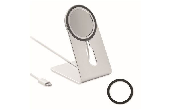MELIS Magnetisches Ladegerät 15W - silber matt