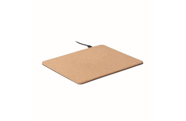 WIRELESS MATTY Mousepad mit Ladestation 15W - beige