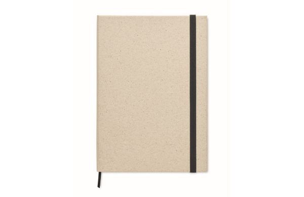 GRASS NOTES DIN A5 Notizbuch Graspapier - beige