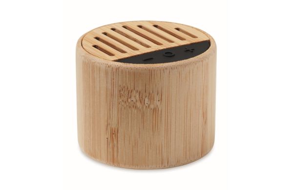 ROUND LUX Wireless Lautsprecher Bambus - holzfarben