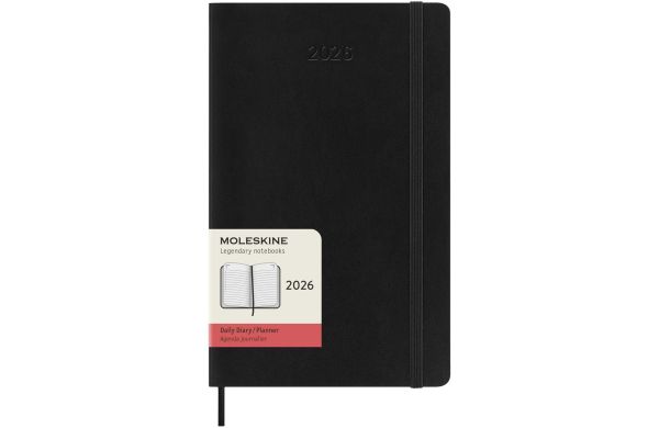Moleskine Softcover 12 Monate Tageskalender, schwarz