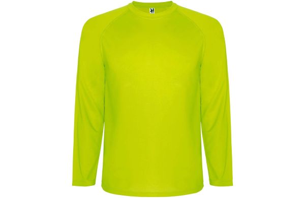 Montecarlo Langarm Sport-Shirt für Männer, neongelb, S