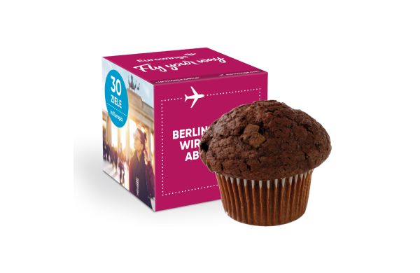 Muffin Maxi im Werbewürfel Klimaneutral FSC