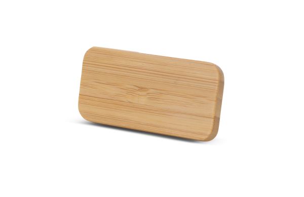 Namensschild Bamboo mit Magnet, natur