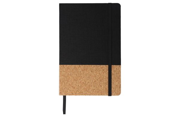 Notizbuch R-PET & Kork A5, schwarz