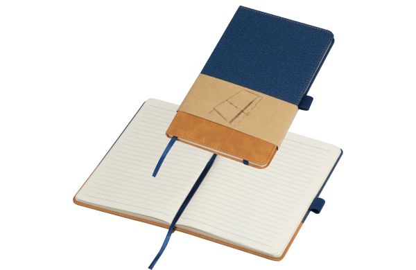 Notizbuch aus PU - dunkelblau