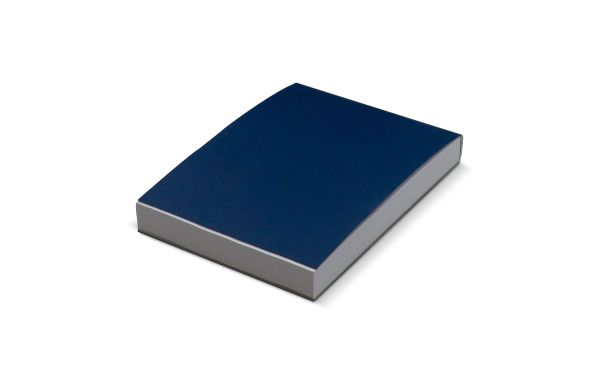 Notizbuch mit 150 Blatt Recyclingpapier, dunkelblau