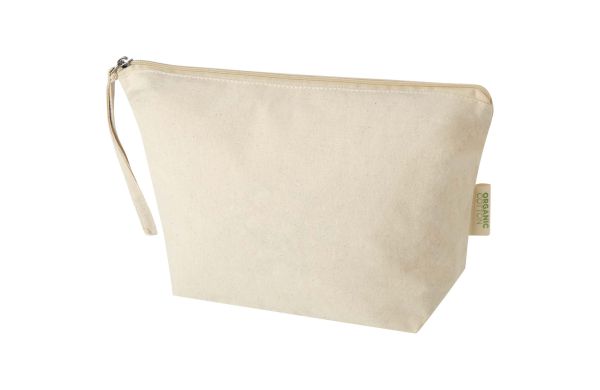 Orissa 180 g/m² große Kosmetiktasche aus Bio-Baumwolle 3L, natur