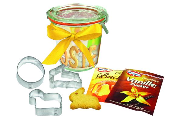 Oster-Backförmchen im Weckglas