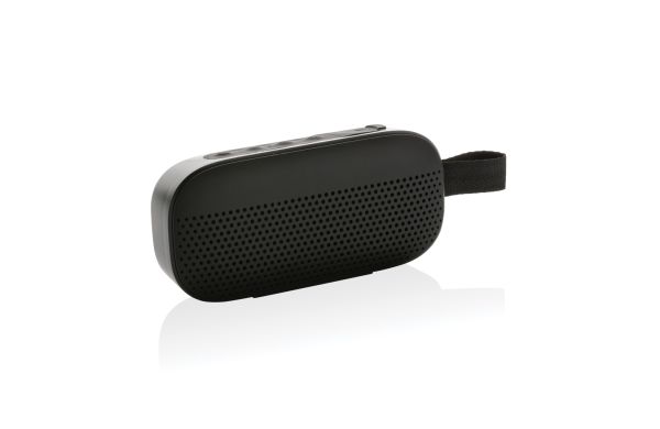 Soundbox 5W Lautsprecher aus RCS recyceltem Kunststoff/schwarz