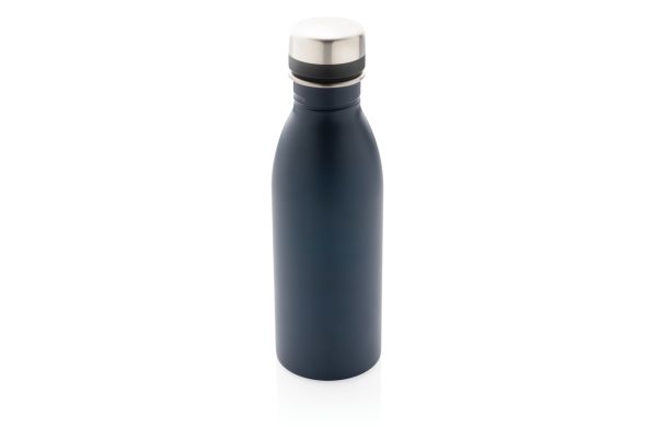 Deluxe Wasserflasche aus RCS recyceltem Stainless-Steel/navy blau