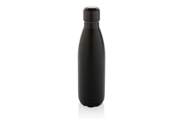 Eureka einwandige Wasserflasche aus RCS rec. Stainless-Steel/schwarz