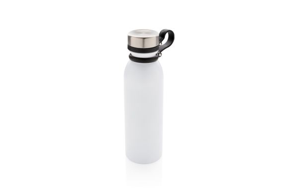 Kupfer-Vakuumisolierte Flasche mit Trageriemen/weiß