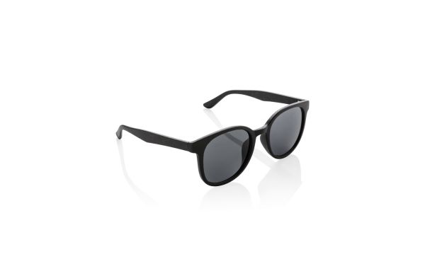 Weizenstroh Sonnenbrille/schwarz