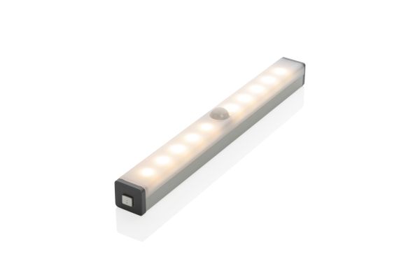 Wiederaufladbare LED Leiste mit Bewegungssensor, medium/silber