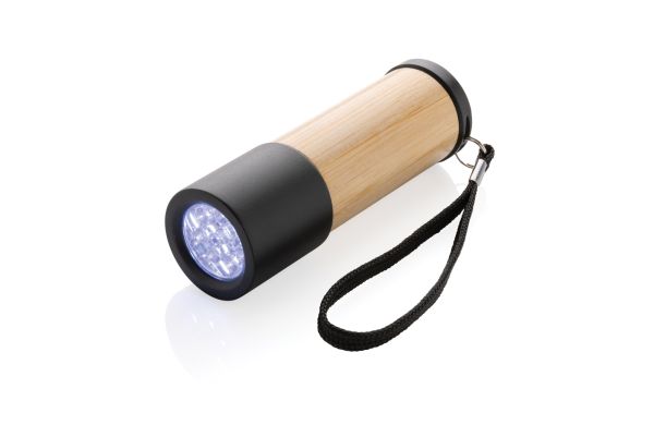 Bambus- und RCS-Recyclingplastiktaschenlampe/braun