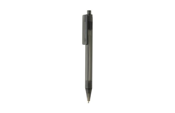 GRS rPET X8 transparenter Stift/schwarz