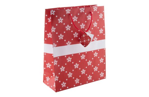 Palokorpi L Geschenktasche, rot, weiss