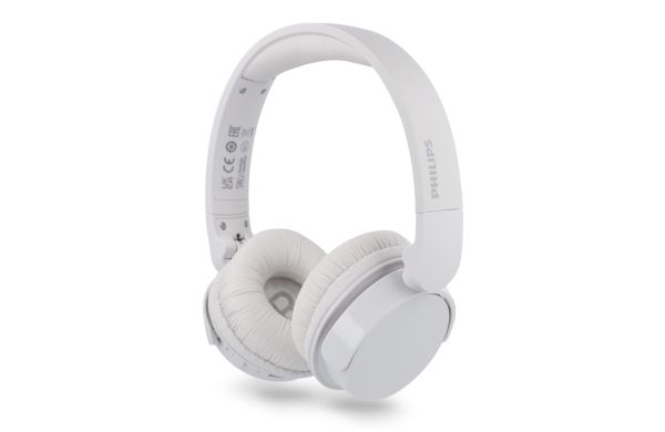 Philips Bluetooth On-Ear-Kopfhörer mit 55 Stunden Spielzeit, weiss
