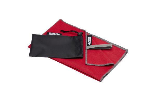 Pieter ultraleichtes und schnell trocknendes GRS Handtuch 30 × 50 cm, mittelrot