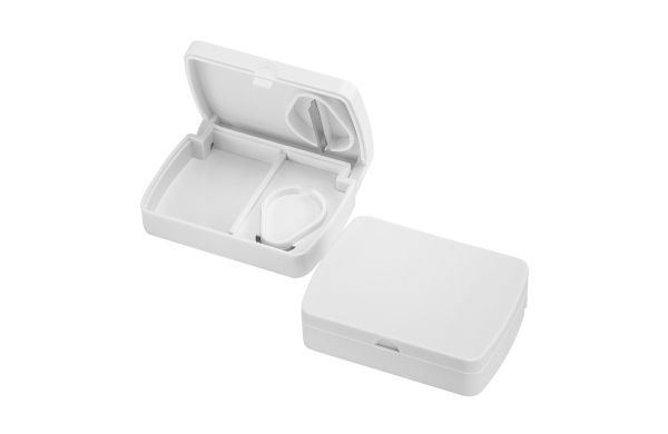 Pillendose Omega_ weiss