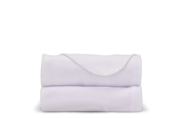 Polarfleece-Decke Sublimation 120x150 cm 190g/m², weiss