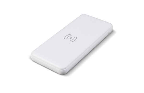 Powerbank „Elite“ inkl. Wireless-Charger, 5W, 8.000mAh, weiss