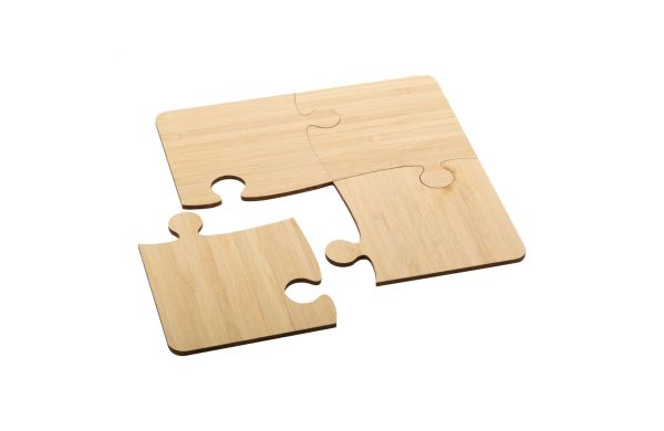 Puzzle-Untersetzer Zhuzzle, weiss