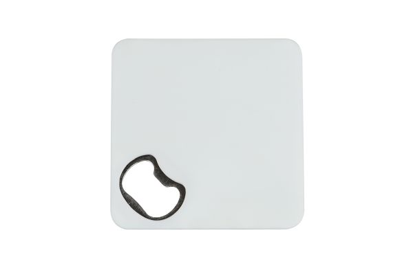 R-ABS Untersetzer mit Flaschenöffner, weiss