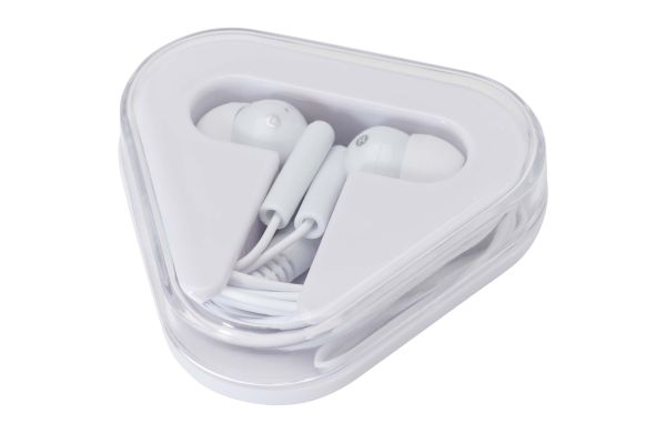 Rebel Ohrhörer mit Aufbewahrungsbox aus recyceltem Kunststoff, weiss