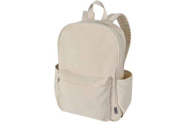 Recanvas 15,6” GRS recycelter City-Rucksack 16L, sandstone