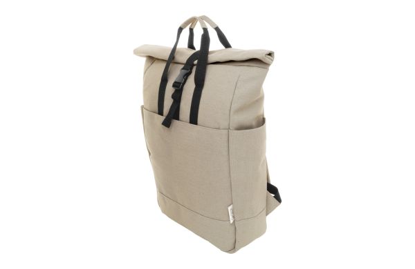 Recycelten Canvas Rucksack Rebyss Roll, beige