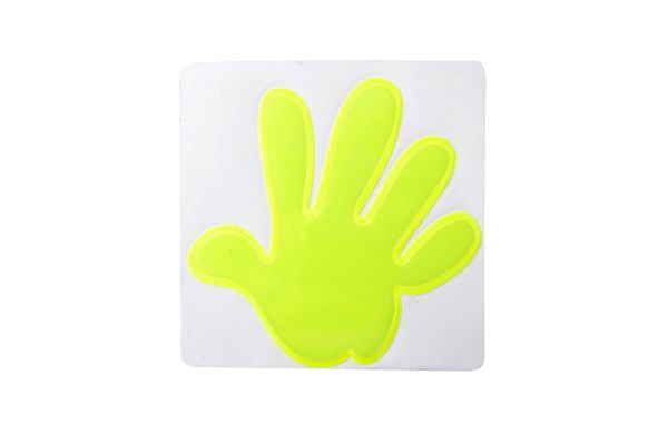 Reflektor-Aufkleber, Hand Astana, weiss