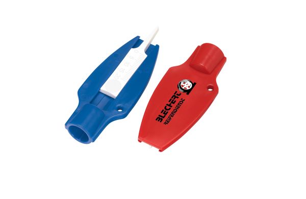 Reifenprofiltiefenmesser mit Ventilkappendreher